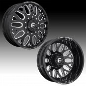 Fuel FF19D Gloss Black Milled Forged Dually Custom Truck Wheels